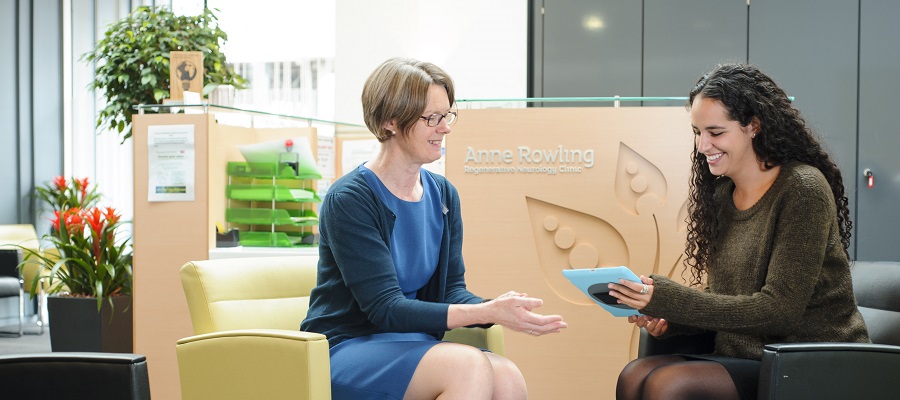 Two ladies in the Anne Rowling Clinic