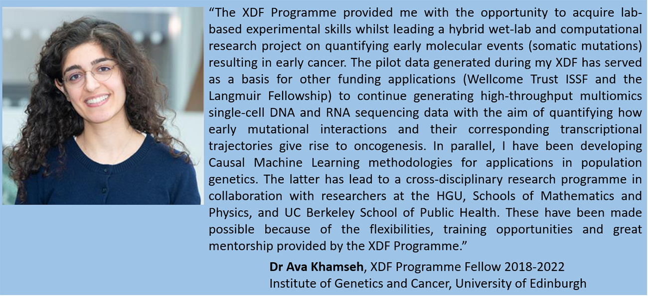 Dr Ava Khamseh, XDF Programme Fellow 2018-2022.