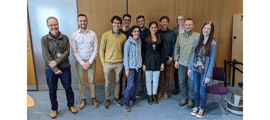 Nine of the XDF Programme Fellows accompanied by the Programme Lead and the Scientific Administrator